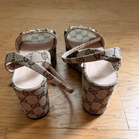 Gucci Womens Horsebit Platform Sandal (size 37) - Picture 4 of 5